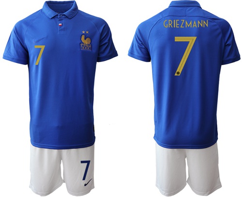 France #7 Griezmann 100th Anniversary Edition Soccer Country Jersey